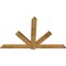 Ekena Millwork Kennewick Rough Sawn Timber Gable Bracket, Western Red Cedar, 84"W x 53"H x 2"D x 6"F, 15/12 Pitch GBW084X53X0206KEN00RWR - alternate 5